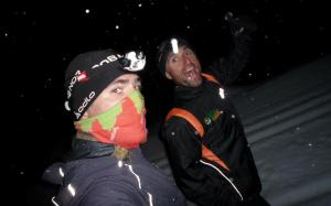 Trail running sobre nieve: Raul Frechilla y Pablo Criado en Alpes