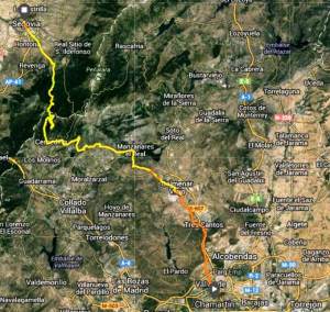 100 km madrid segovia 2013 Mapa de carrera